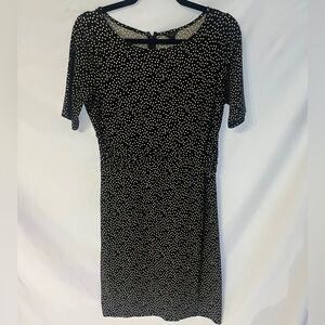 Ann Taylor Black and White Polka Dot Dress
